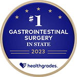 Healthgrades #1 in state for Gastrointestinal Surgery